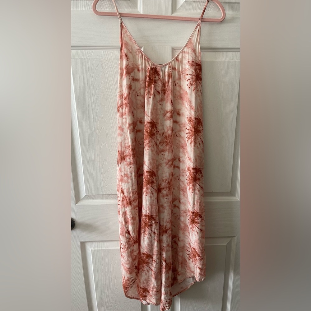 Shinestar Red and Cream Jumpsuit